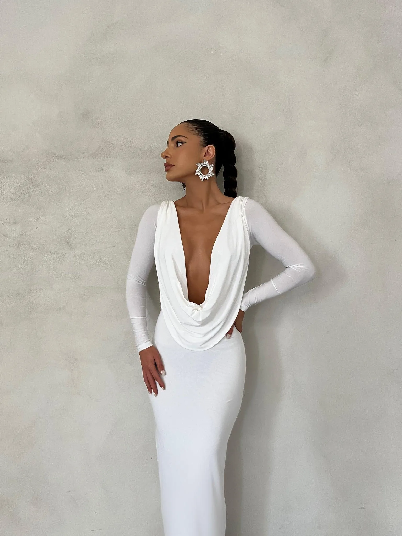 Reversible Amari Gown - White