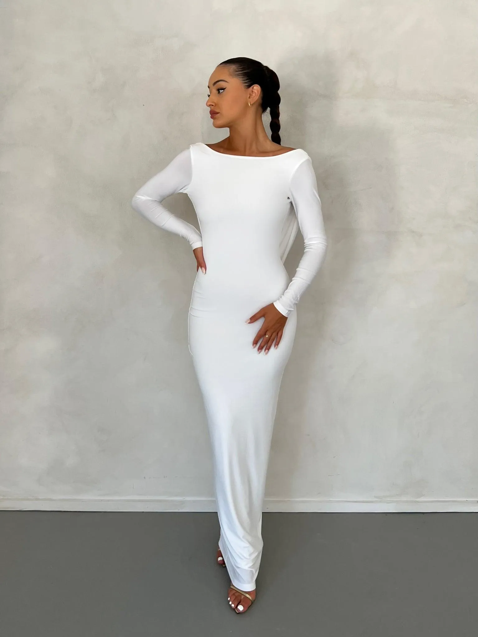 Reversible Amari Gown - White