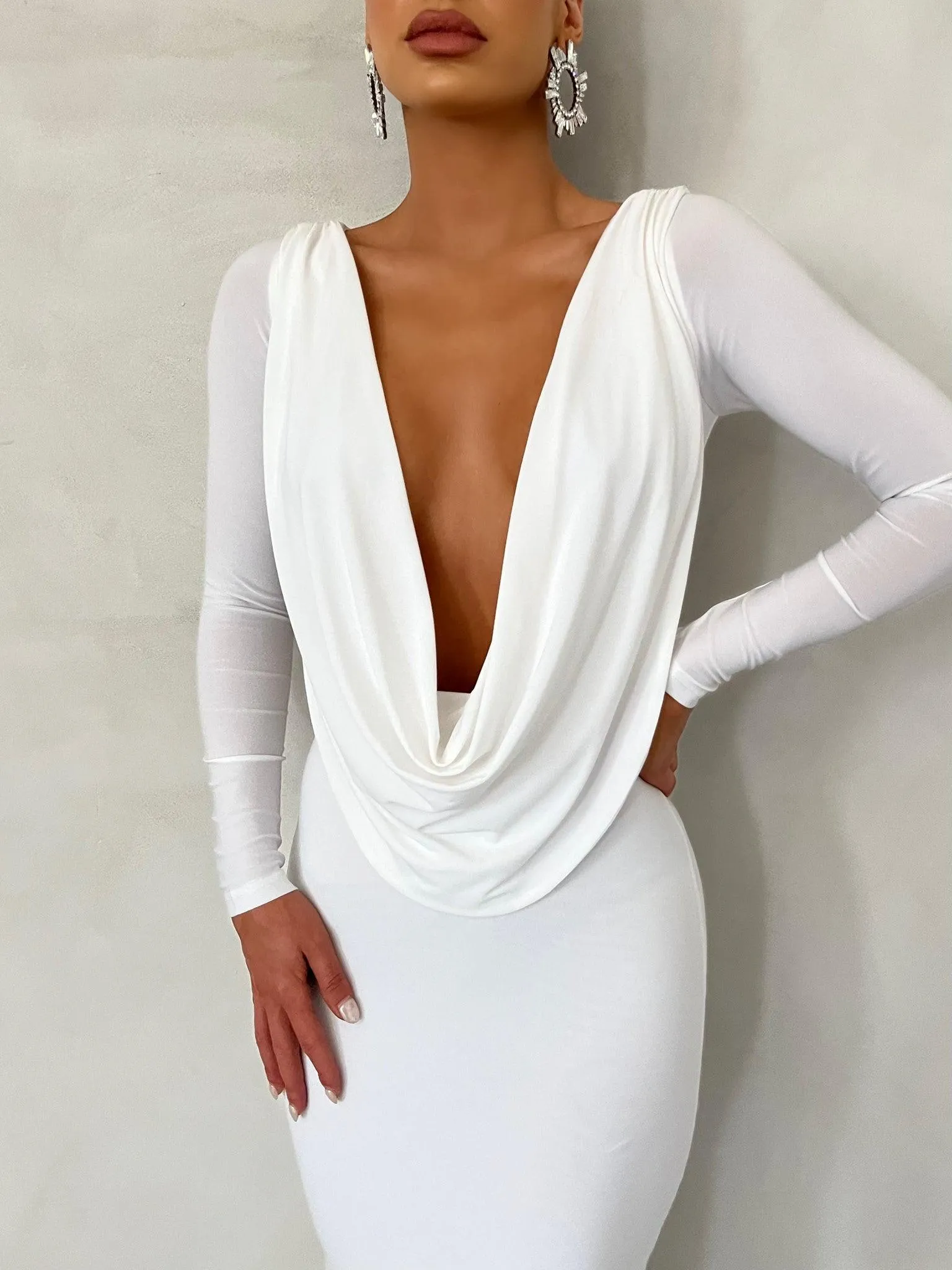 Reversible Amari Gown - White