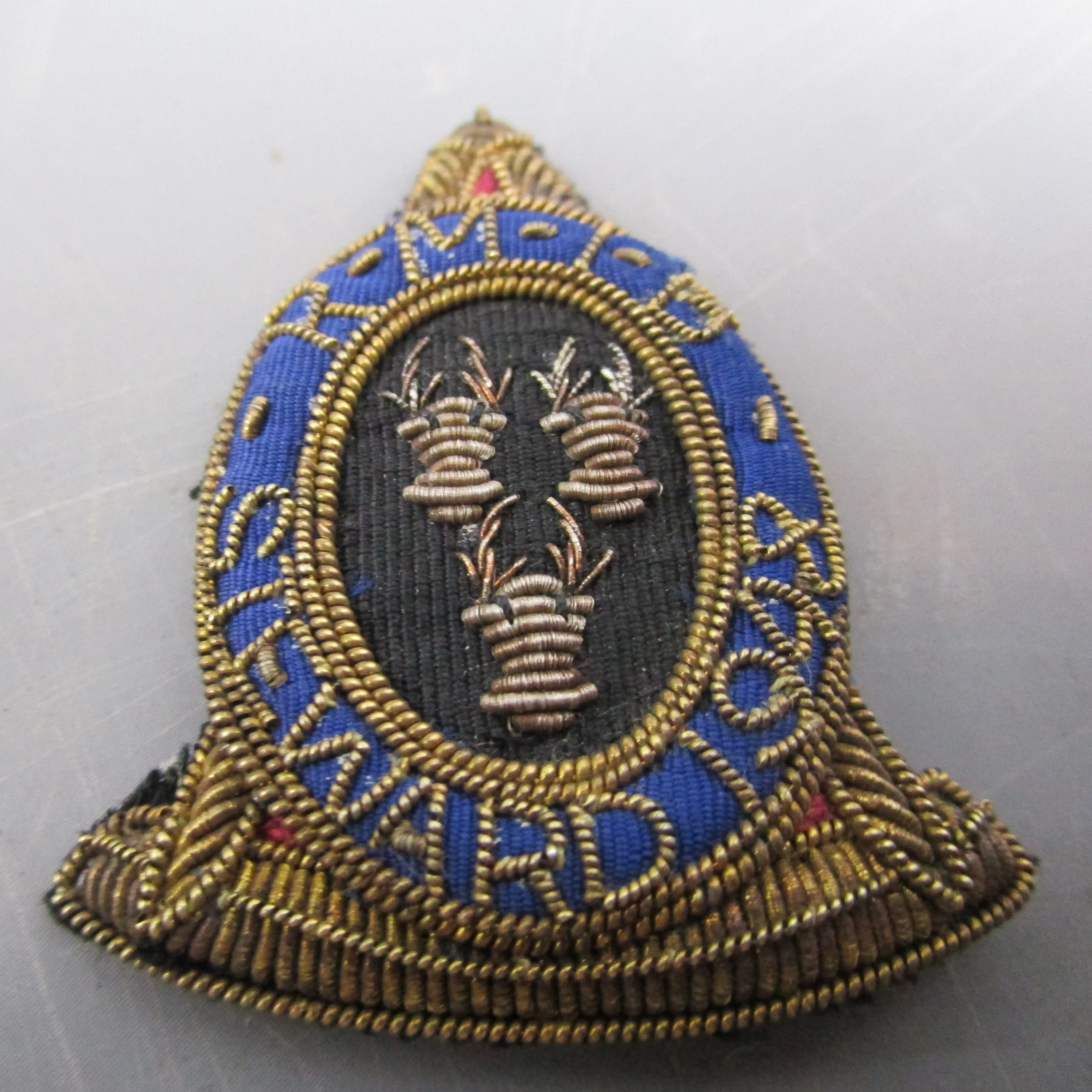 Royal Masonic Institute For Boys Steward Bullion Badge Vintage Mid Century 1948