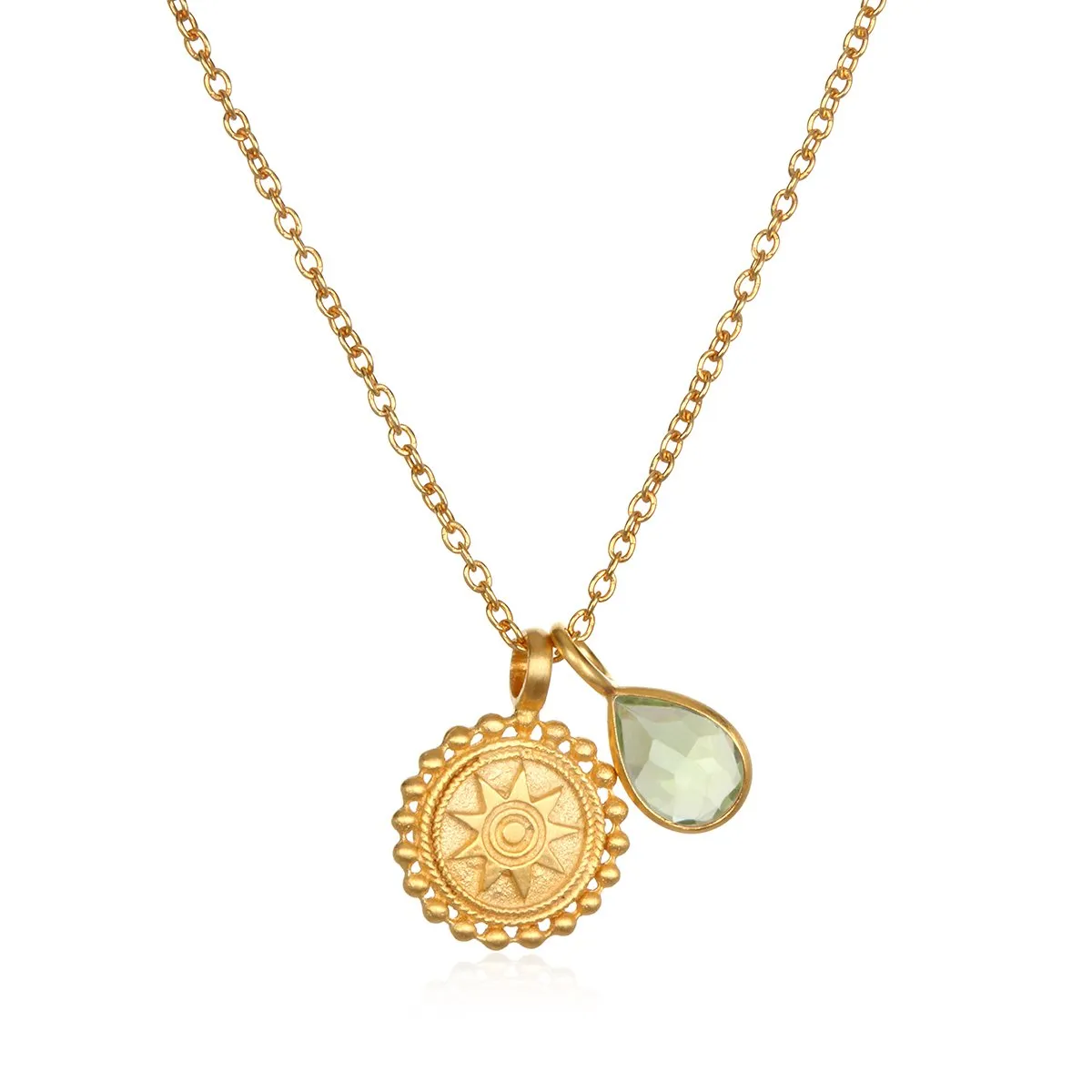 Satya Mandala August Birthstone Necklace