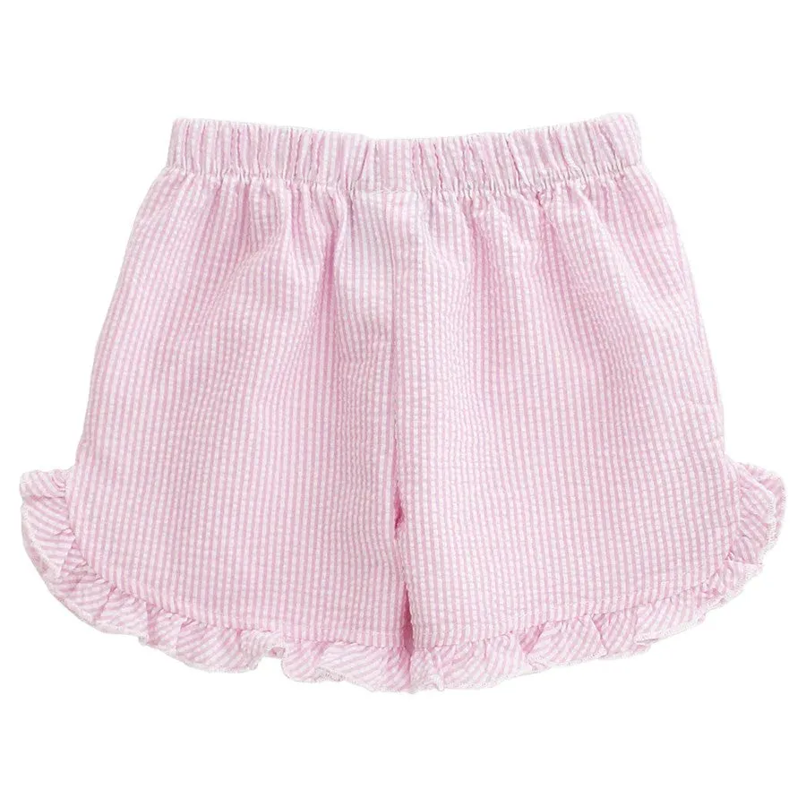 Seersucker Ruffle Short