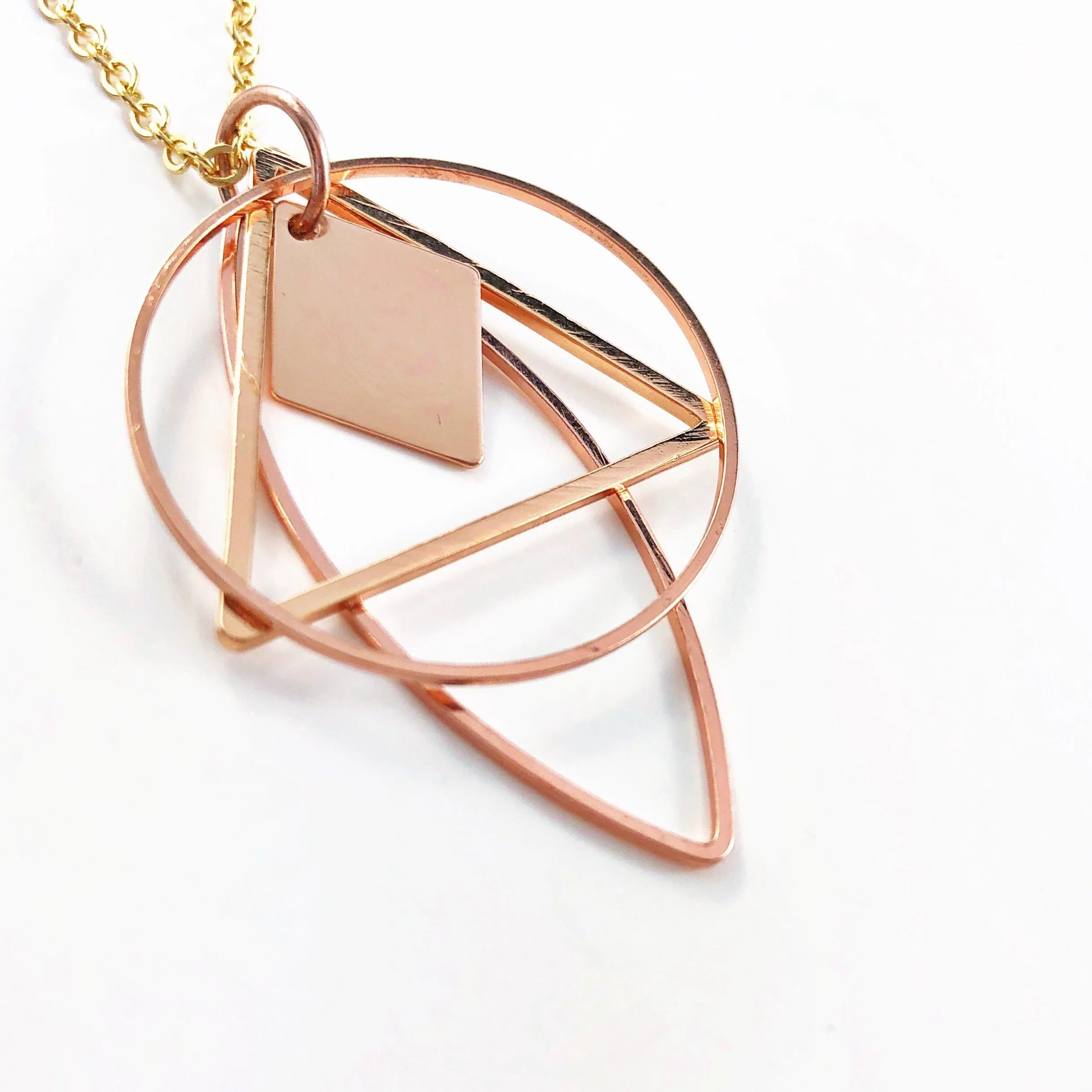 Shape Shifter: Part 4 Necklace  (Rose Gold)