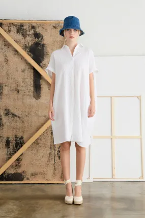 Shirt Dress Stretch Poplin Cotton Garment Dyed 1420 3259