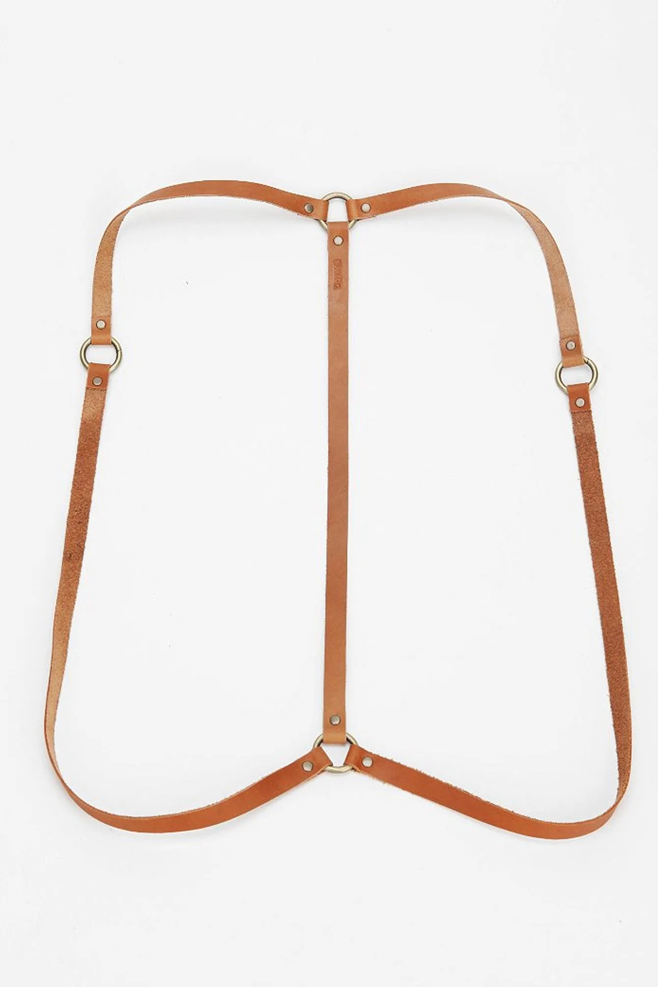 Simple Drape Harness in Tan/Brass