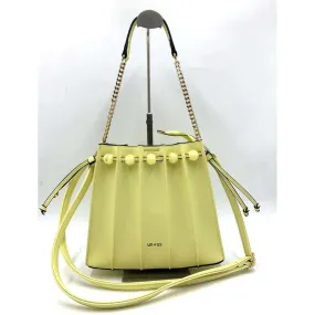 Solid Color Pleat Handbag