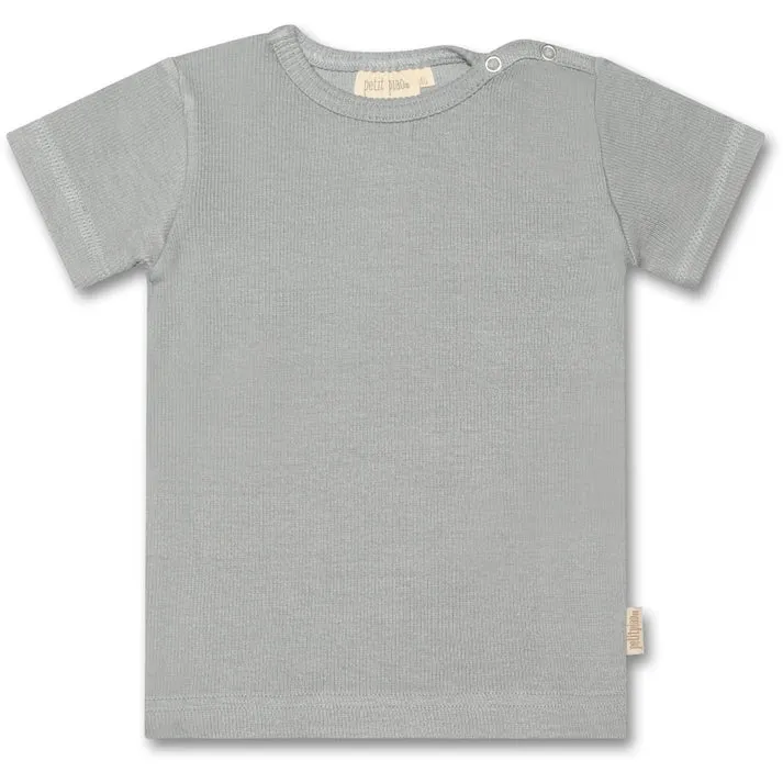 T-shirt S/S Modal - Blue Mist