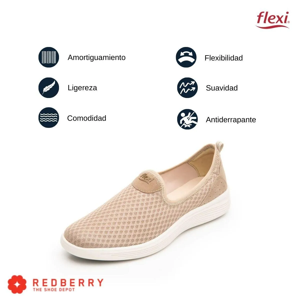 Tenis Flexi Mujer Casual Slip On 104901