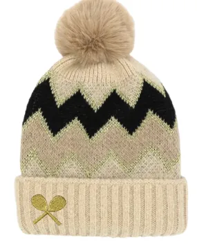 Tennis Love Fuzzy Pom Pom Beanie | Various