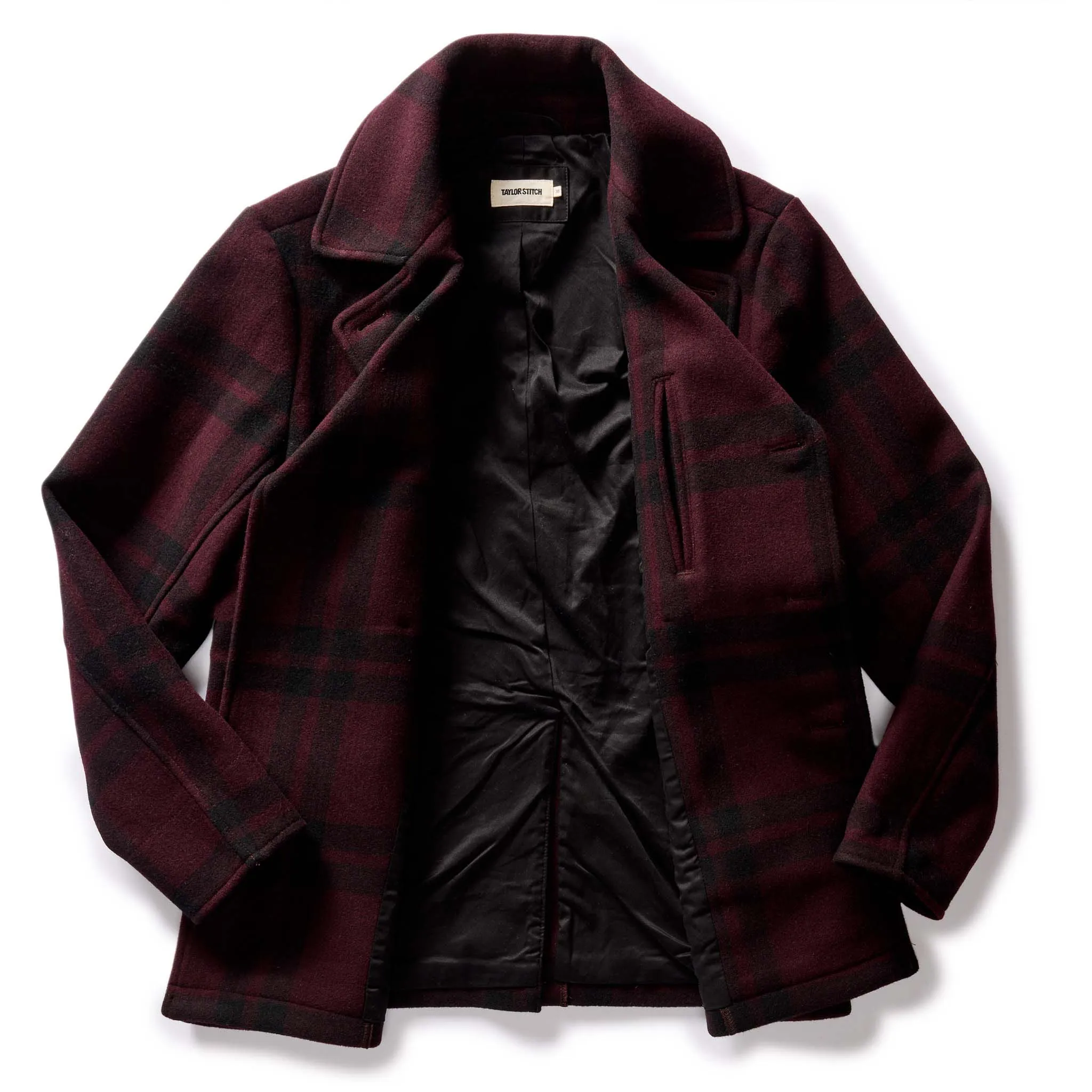 The Mariner Coat in Port Plaid Wool