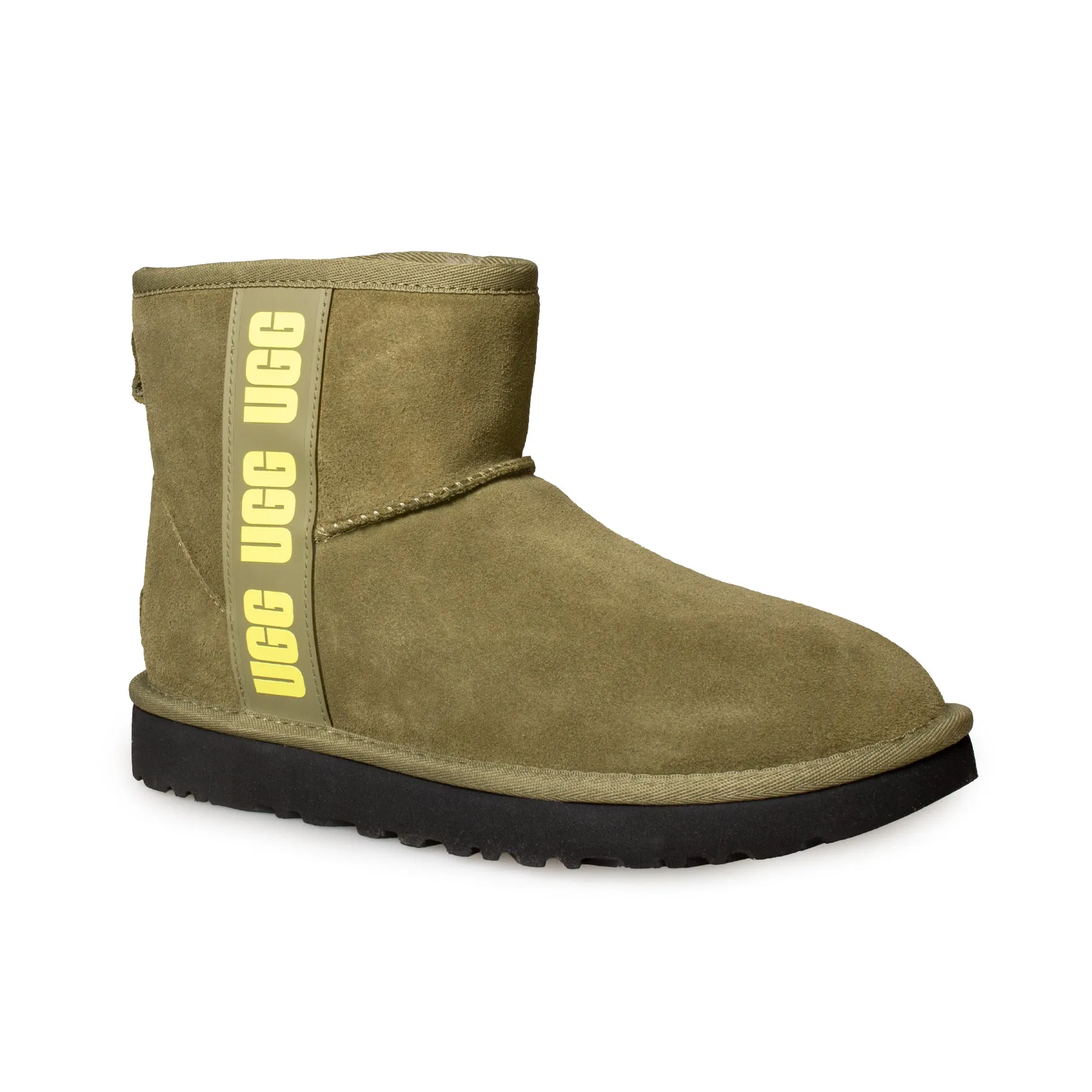 UGG Classic Mini Side Logo Burnt Olive Boots - Women's