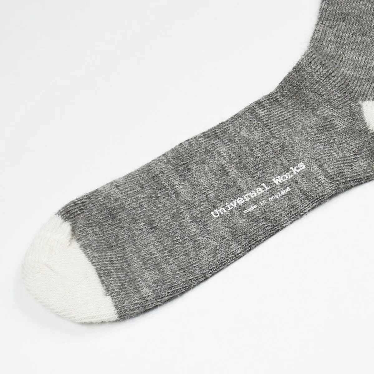 Universal Works - Alpaca Socks - Grey Marl