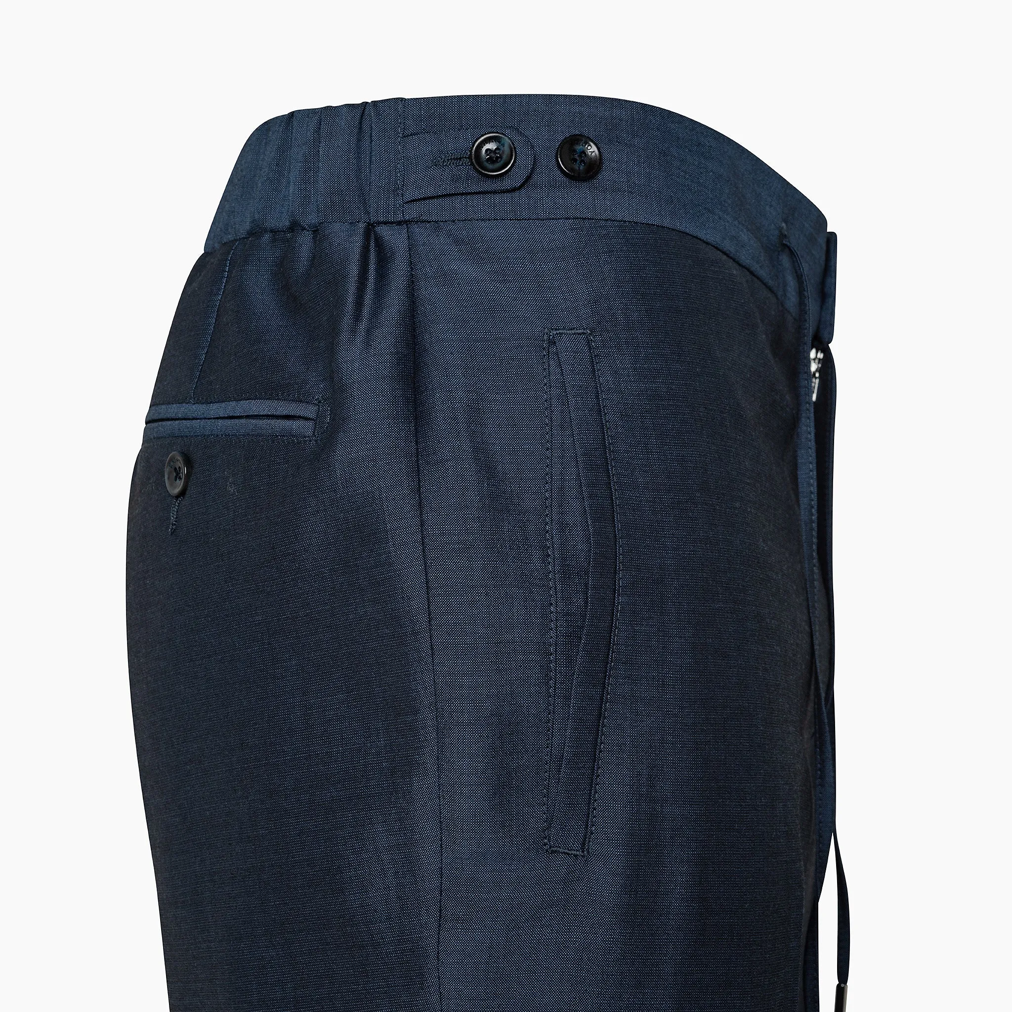 Vince easy pant with drawstring in wool and Royal Mohair wool