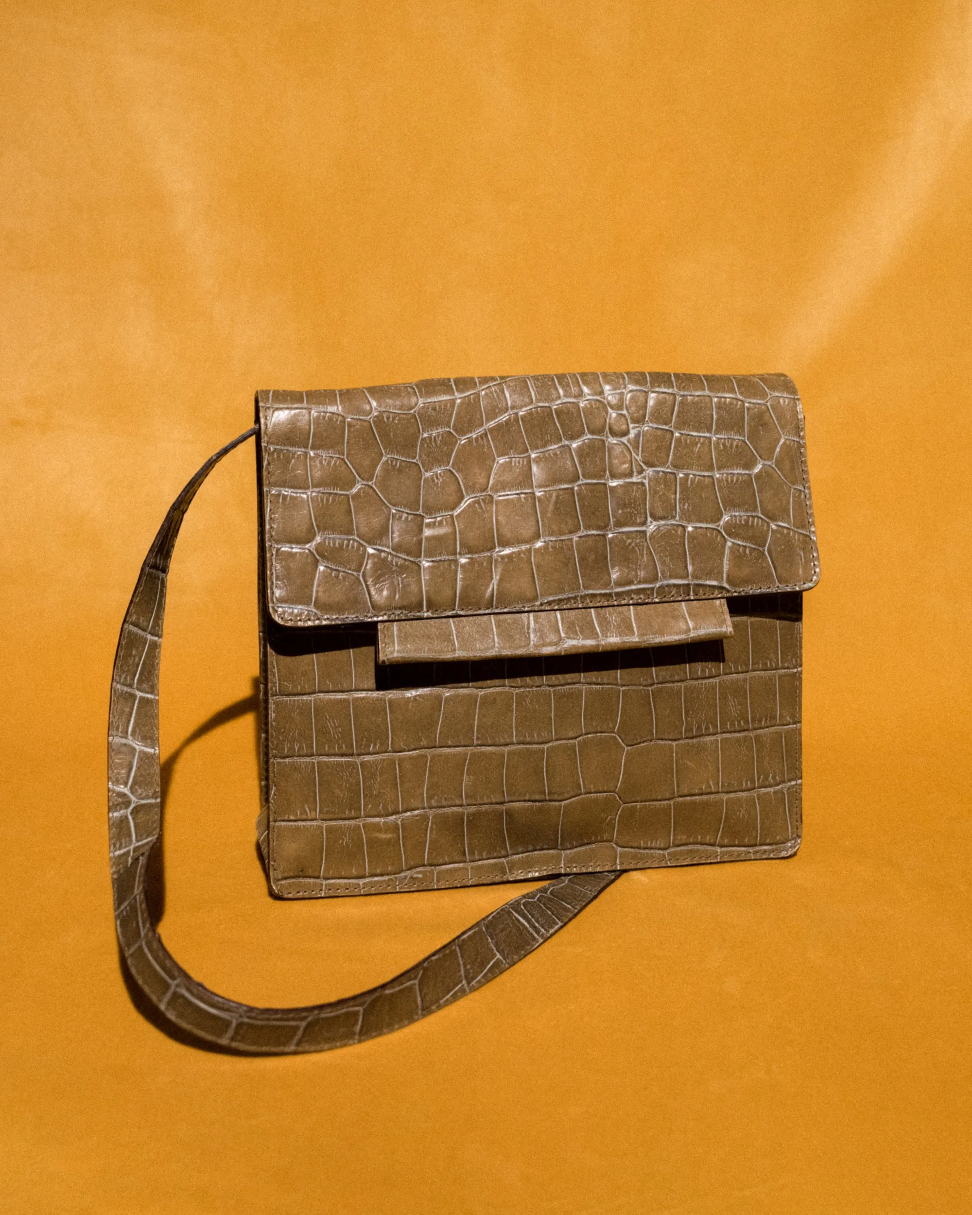 Vintage Crocodile Shoulder Bag