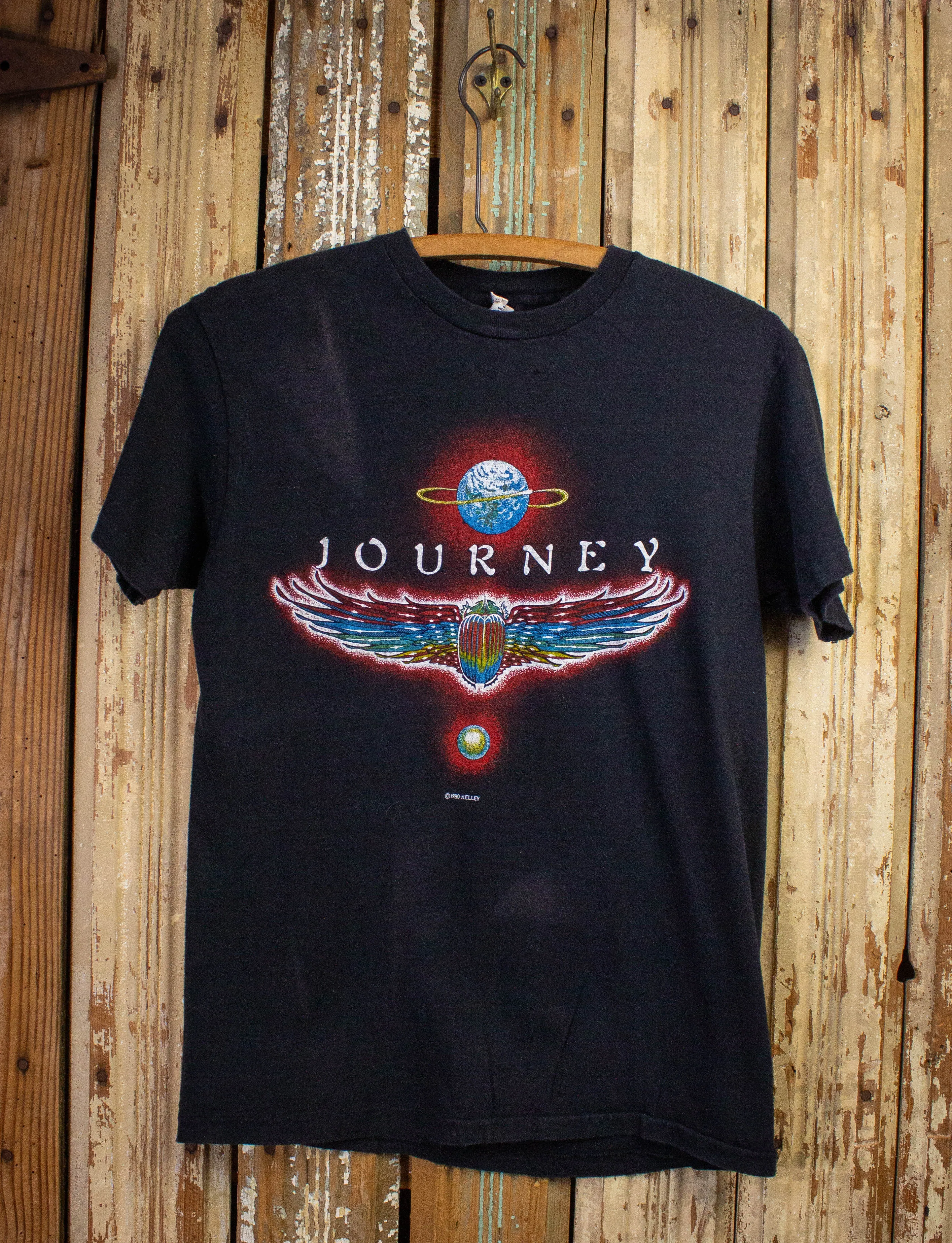 Vintage Journey Departure Concert T Shirt 1980 Black Small