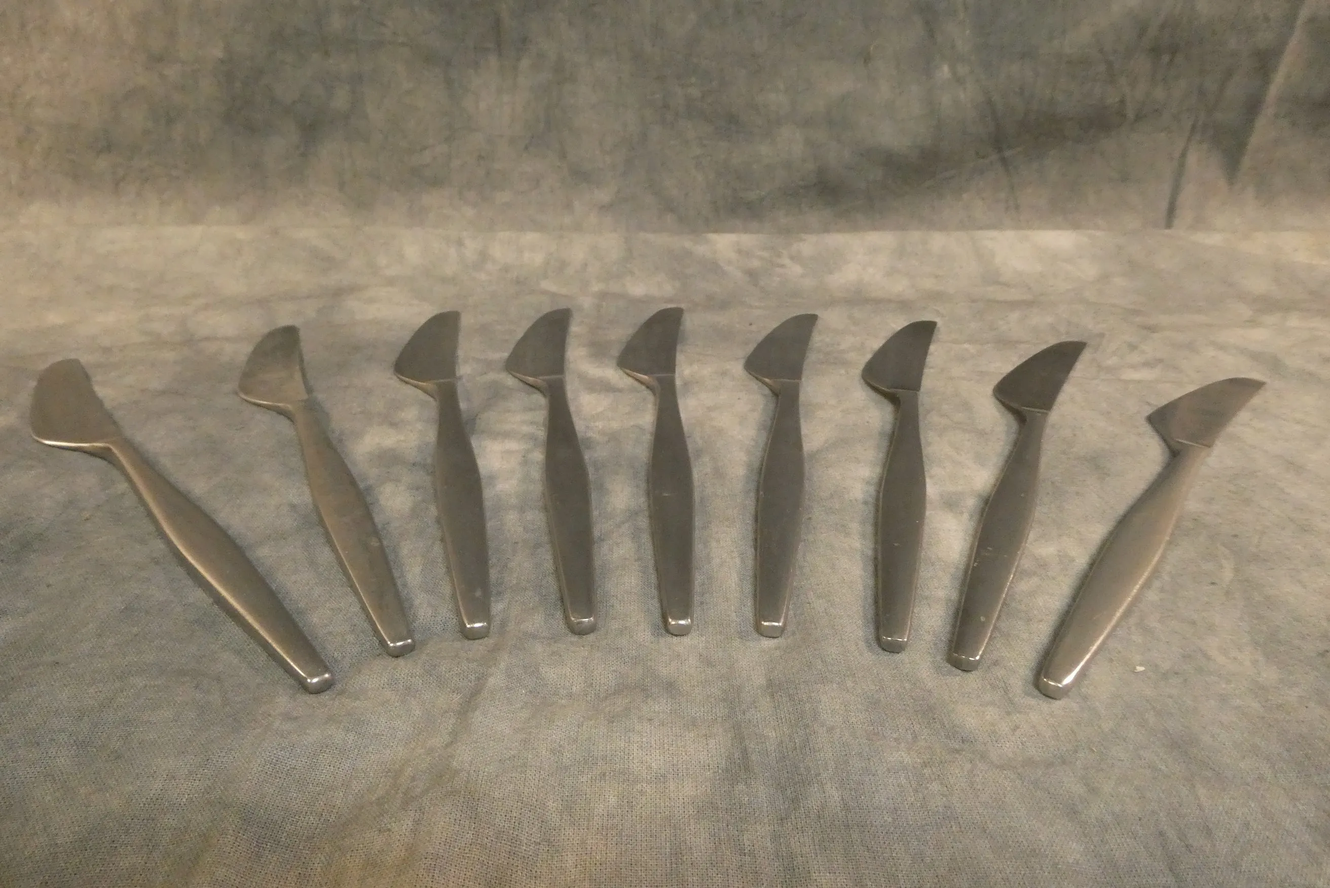 Vintage Lauffer Norway Norstaal Aztec Knives - Set of 9