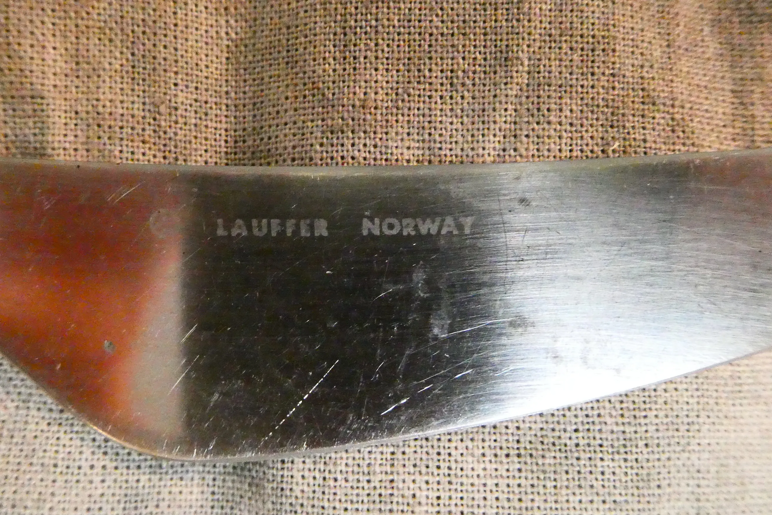 Vintage Lauffer Norway Norstaal Aztec Knives - Set of 9