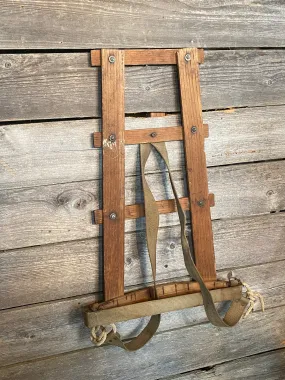 Vintage Wood Frame Backpack