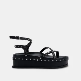 WELMA SANDALS IN BLACK - re:vita