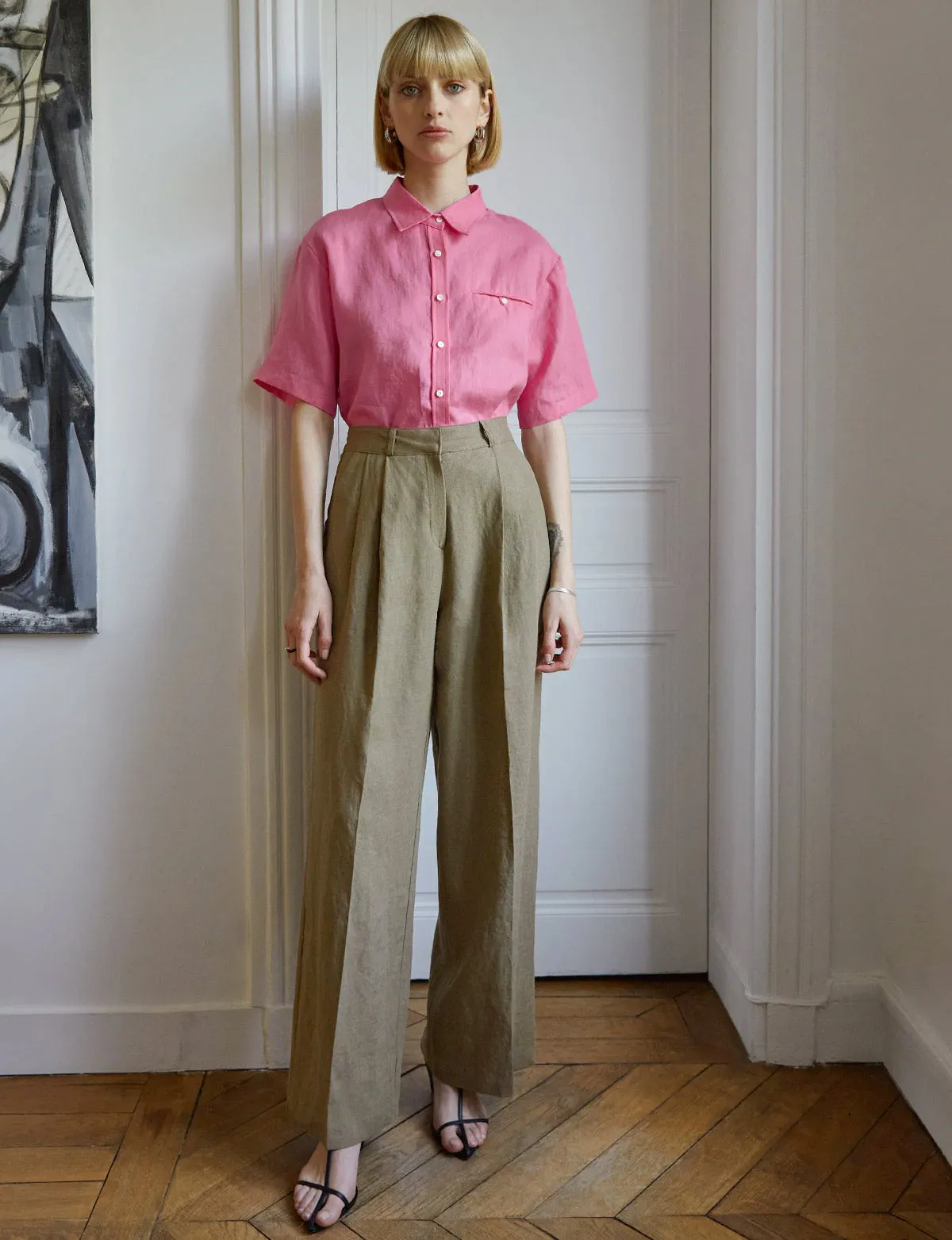 Wide Leg Linen Pants -BESTSELLER