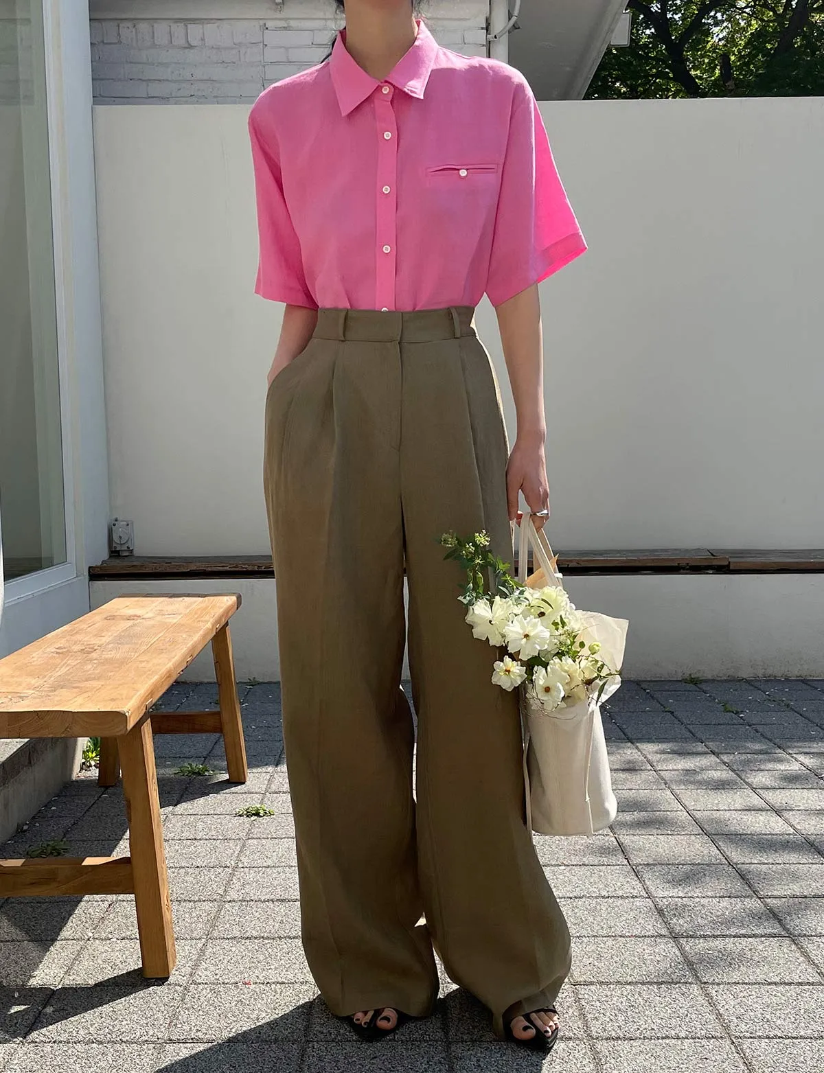 Wide Leg Linen Pants -BESTSELLER