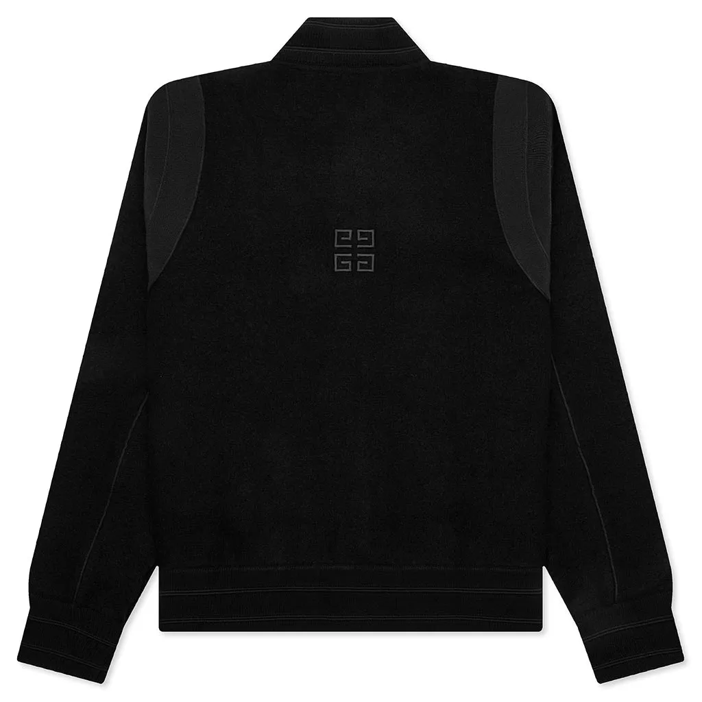 Wool Varsity Jacket - Black