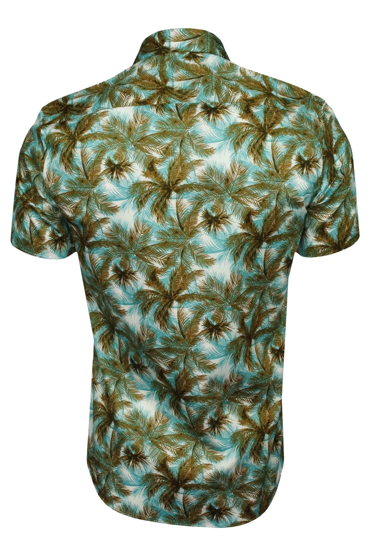 Xact Mens 100% Cotton Short Sleeved Hawaiian/ Floral Shirt